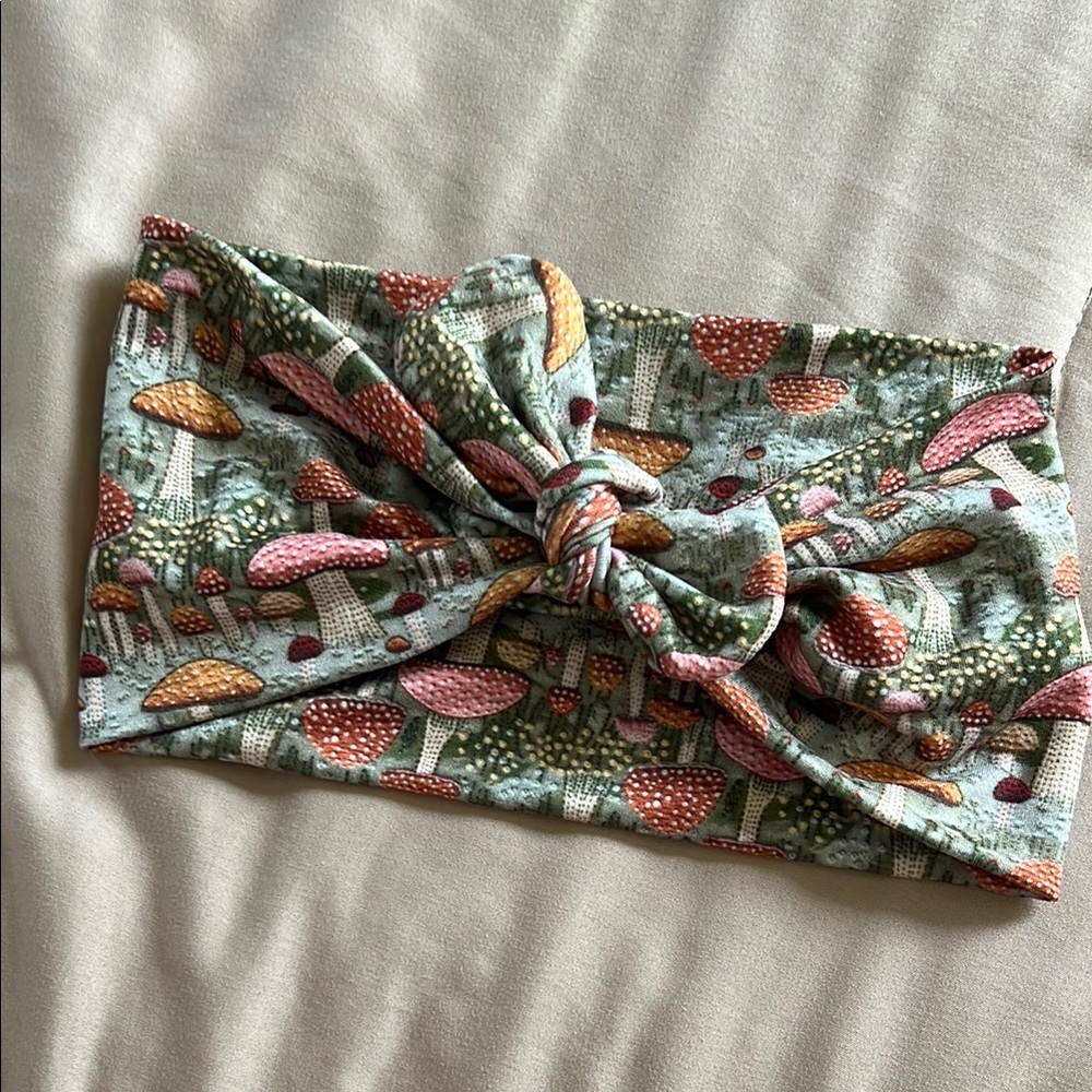 Mushroom Patterned Headband